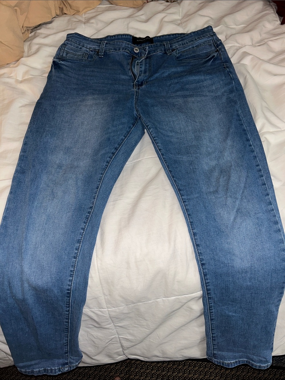 Kenneth Cole Relaxed Fit Blue Jeans